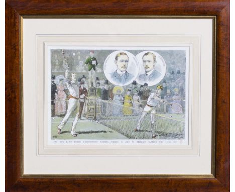 A set of four Arthur Hopkins prints Lawn Tennis Championship match at Wimbledon and It is for you, Mr. Christopher, said Lucy