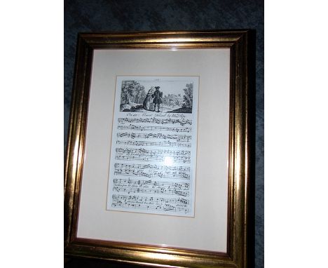 A set of 3  musical scores Damon Sung by Thomas, On an Absent Friend by Mr Pope and   Sung by M Cubber  Scottish and English 