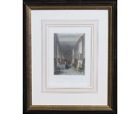 A pair of coloured engravings Buckingham Palace The Princess Royal Sitting For A Portrait Artist: Gilbert - Engraver: W. Radc