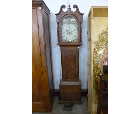 A George III oak 8-day longcase clock 