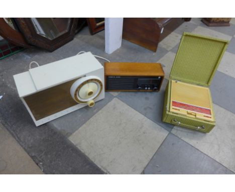 Three vintage radios 