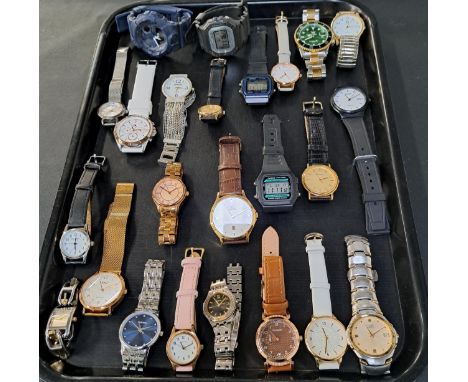 SELECTION OF LADIES AND GENTLEMEN'S WRISTWATCHESincluding G-Shock, Casio, Bulova, Tommy Hilfiger, Citizen, Fossil, Sekonda, D
