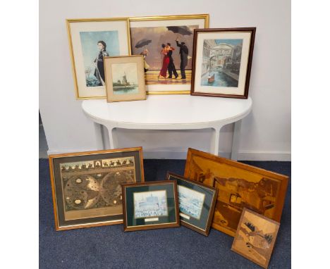 ASSORTMENT OF PICTURESincluding Jack Vettriano 'The Singing Butler'; D W Steedman 'Venice', signed limited edition 49/150;  L
