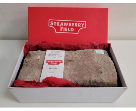 LIMITED EDITION STRAWBERRY FIELD RECOVERED BRICKfrom the original Salvation Army Children's Home at Strawberry Field, number 