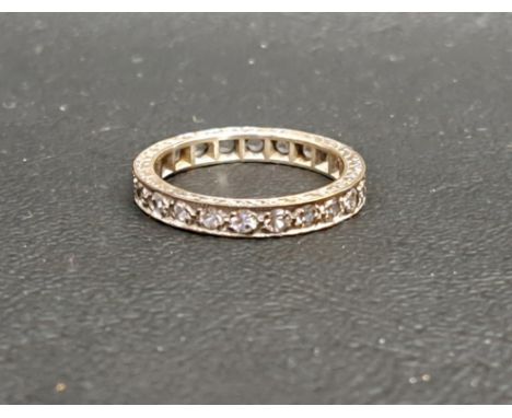 DIAMOND ETERNITY RINGthe diamonds totalling approximately 0.8cts, in unmarked gold (testes as fourteen carat), ring size L an