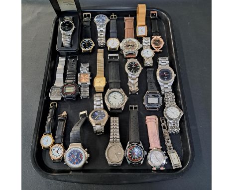 SELECTION OF LADIES AND GENTLEMEN'S WRISTWATCHESincluding a boxed Limit, Ravel, Accurist, Christin Lars, Timex, Casio, Fila, 