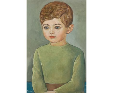 Fritz Kr&auml;mer,&nbsp;Austrian/British 1905&ndash;1969 -&nbsp;Portrait of a boy seated in a chair;&nbsp;gouache on paper, s