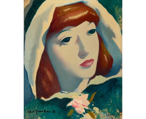 Robert Duckworth Greenham RBA ROI,&nbsp;British 1906-1976 -&nbsp;Portrait of a woman, 1937;&nbsp;oil on canvas, signed and da