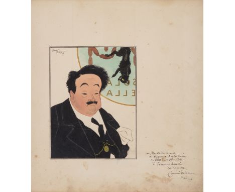 Edmund Dulac,&nbsp;French/British 1882&ndash;1953 -&nbsp;A Portrait of Francesco Barbari, 1919;&nbsp;gouache and pencil on pa