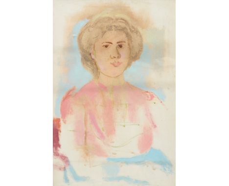 Stella Steyn,  Irish 1907-1987 -   Self portrait, 1952;   oil on canvas, stamped with Studio Sale stamp, inscribed with title