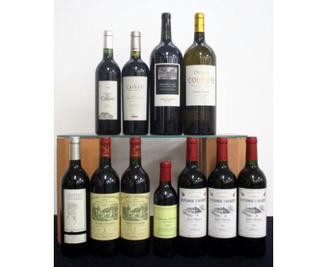 1 bt Ch. Teyssier 1993 St-Émilion Grand Cru vts 2 bts Ch. Carbonnieux 1995 Pessac-Léognan Grand Cru Classé de Graves hf/i.n, 