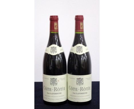 2 bts  Côte-Rotie, La Landonne 2001 R  Rostaing  hf, 1 vsl stl