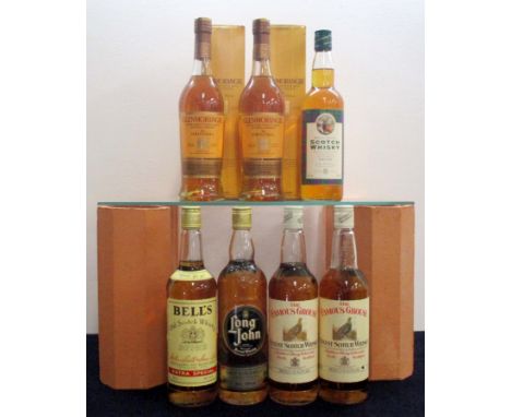 1 75-cl bt Bells Extra Special Old Scotch Whisky 1 75-cl bt Long John Finest Scotch Whisky 2 75-cl bts The Famous Grouse Fine