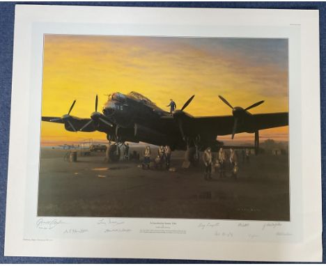 WW2 10 Signed A Lincolnshire Sunset Colour Print by Gerald Coulson. Artist Proof 37/50. Signed in Pencil by Mac Hamilton, Ton
