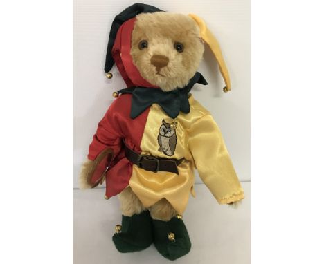 A limited edition Steiff Teddy Bear 'Till Eulenspiegel - the Jester'. White label. EAN 670626. Blonde mohair. Issued in 2003,