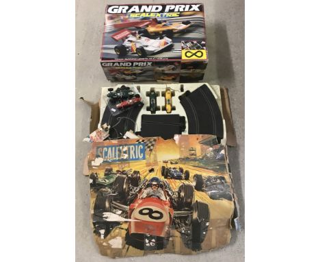 2 vintage Scalextric sets to include 5 cars. Cars are :- 2 x Lotus 1961, Europa, Panther &amp; Brabham. 