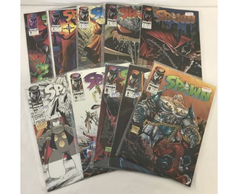 First 10 Issues of Spawn comic books by Image Comics.  