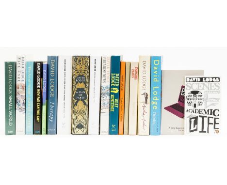 Lodge (David) Changing Places, jacket spine faded, light spotting to rear panel, 1975; How Far Can You Go?, 1980; Small World