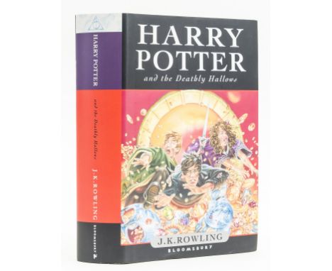 Rowling (J.K.) Harry Potter and the Deathly Hallows, first edition, signed by the author 'To Kamaljit' on title, with hologra