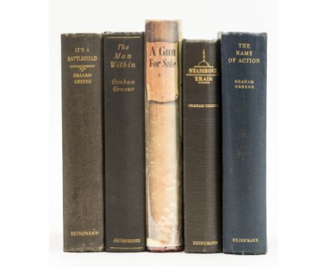 Greene (Graham) The Name of Action, 1930; Stamboul Train, second issue, spotting, 1932; It's a Battlefield, very light fading