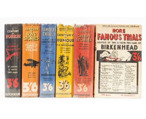 Wheatley (Dennis, editor) A Century of Horror, jacket with some minor chipping and tears to head, neat tape repairs to verso,