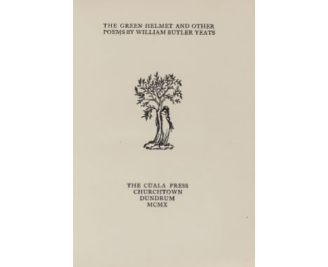 Yeats (William Butler) The Green Helmet, first edition, limited edition of 400, bookplate of and signed by Lily Yeats, unopen