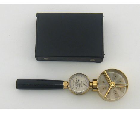 A hand held low speed anemometer No. N 1184 by Griffin and George reading to 500 metres, complete in fitted case. 