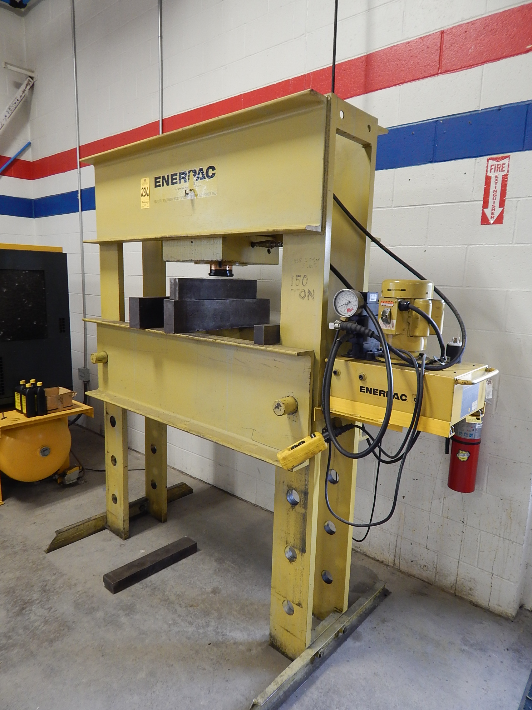 Enerpac 150 Ton HFrame Hydraulic Shop Press with Enerpac Model