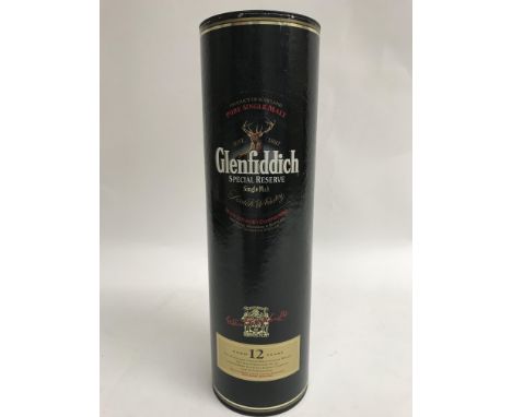 A boxed bottle of Glenfiddich Scotch Whisky