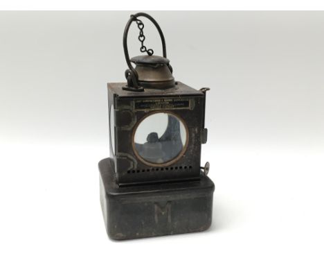 An L.N.E.R. Welch Patent Railway oil lamp