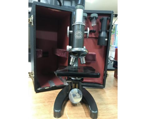 C. Baker of London, Microscope in fitted box, serial number 42545 - NO RESERVE