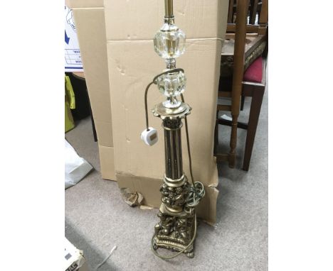 A gilt figural standard lamp, approx total height 132cm.