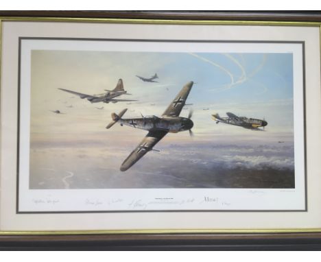 A multiple signed limited edition print 'Regensburg - No place to hide' by Mark Postlethwaite, approx 100cm x 69cm - NO RESER
