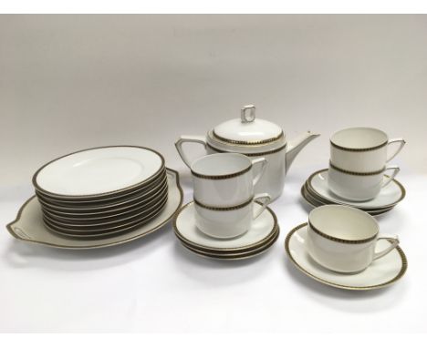 A Bavarian porcelain tea service.