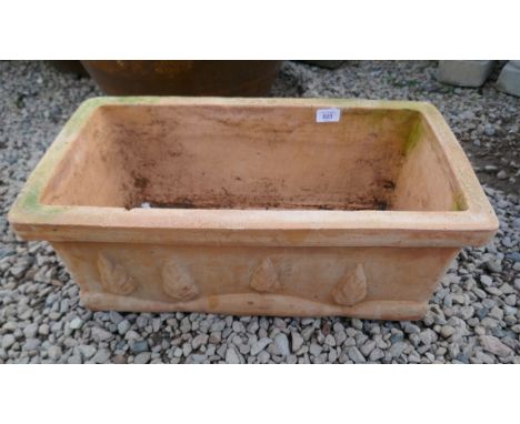 Terracotta trough planter 