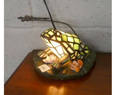 Tiffany style frog lamp 
