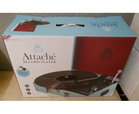 Attach‚ record player in original box 
