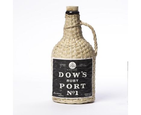 DOW'S RUBY PORT NO.1
Full bottle size, no capacity or strength stated.  CONDITION REPORT: Driven cork, capsule missing, sold 