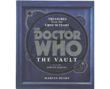 Multi signed Doctor Who - the vault - treasures from the first 50 years hardback book, Signed inside by 12, Amongst signature