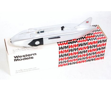 A Western Models 1/43 scale white metal handbuilt model of a 1938 Thunderbolt with fin, model No. WMS30