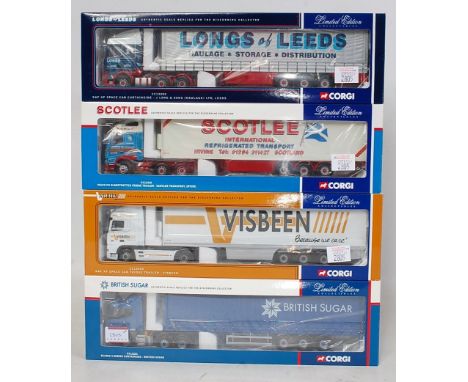 A Corgi Toys 1/50 scale boxed road haulage diecast group, four examples to include Ref. Nos. CC12221, CC13205, CC12420, and C