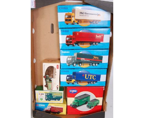 13 various boxed modern release Corgi diecast and gift sets, to include the Corgi Blackpool Bus gift set, Transport of the 19