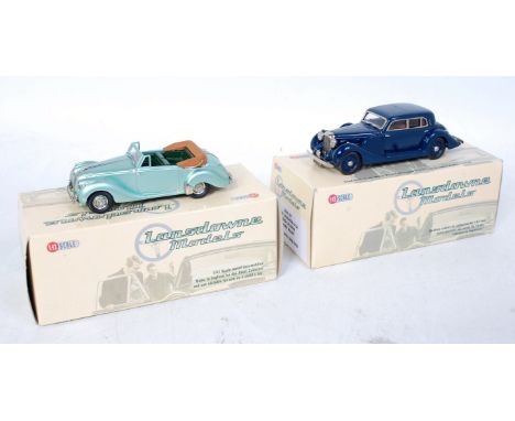 A Lansdowne Models 1/43 scale white metal classic car group to include No. LDM58 1949 Lagonda 2.6L drop head coupe, together 