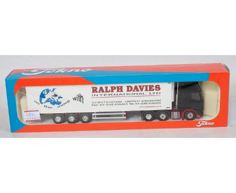 A Tekno The British Collection 1/50 scale No. 109 model of a Volvo tractor unit with Ralph Davies International Ltd refrigera