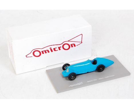 An Omicron of Italy factory built 1/43 scale landspeed record car No. 9 Djelmo 1924, driver Grulio Foresti in the original Om