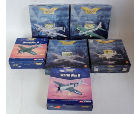 6 various boxed Corgi Aviation Archive mixed scale aircraft, all appear as issued to include reference numbers 47403, 47204, 