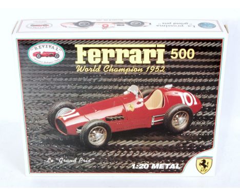 A Revival of Italy 1/20 scale white metal kit for a Ferrari 500 1952 Grand Prix World Champions Winners car, article No. 8910