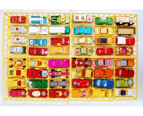 A Matchbox Superfast Collectors carrying case containing a quantity of loose and loose playworn Matchbox Superfast Corgi Juni