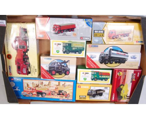 10 various boxed Corgi mixed scale commercial vehicles to include a Corgi Classics British Road Services twin pack, a Corgi c