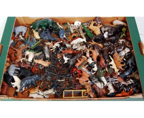 A large and extensive collection of mixed lead and hollow cast zoo related figures to include Britains, FG Taylor, John Hilco